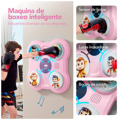 Maquina de boxeo musical para niños