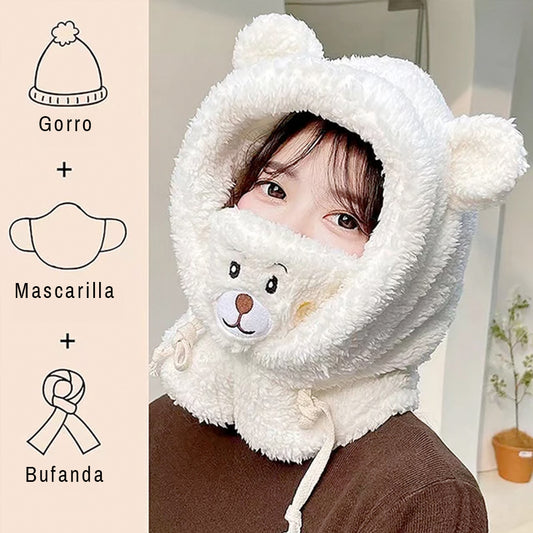 Gorro de Oso 3 en 1 - Unisex